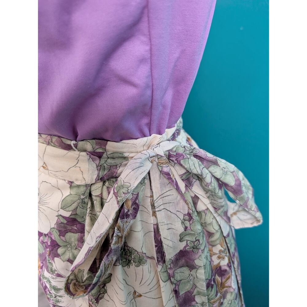 Vintage 70s Floral Maxi Skirt Wrap Style Lightweight Romantic Retro Boho - Picture 4 of 5